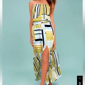 EUC Lulu*s Smocked Maxi Dress